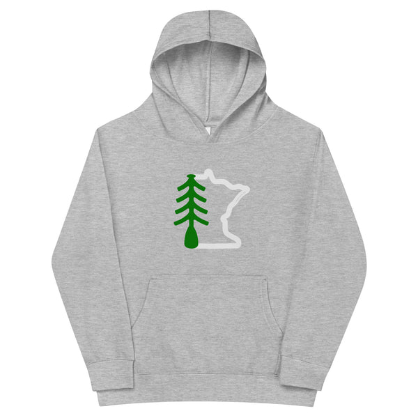 Kids MN Tree fleece hoodie