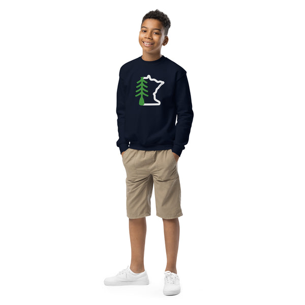 Kids MN Tree crewneck sweatshirt